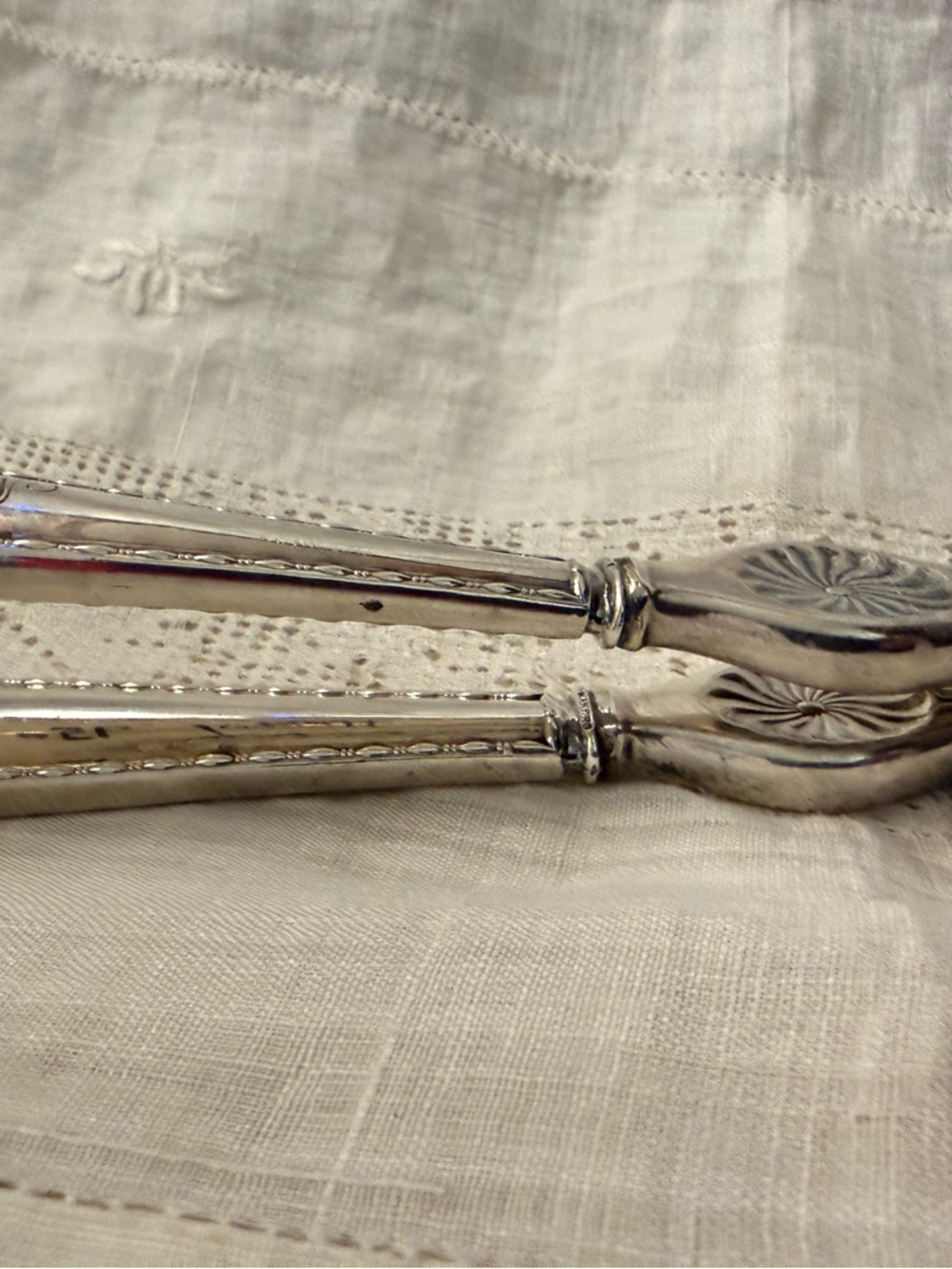 Antique Tiffany & Co, makers nut crackers- Floral Detail